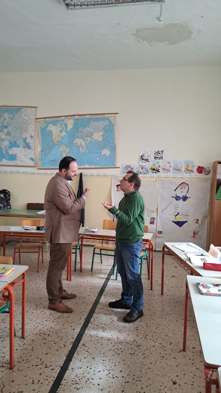 Αποκαταστάθηκαν τα προβλήματα της οροφής στο 9ο δημοτικό σχολείο Καλαμαριάς 