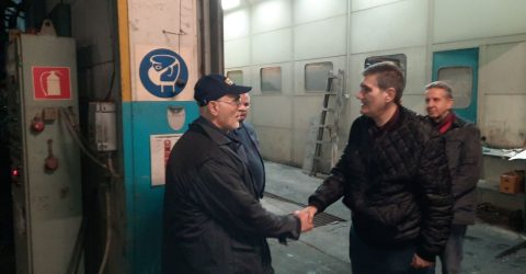 Επίσκεψη Χρήστου Γιαννούλη στο αμαξοστάσιο του ΟΑΣΘ στη Σταυρούπολη (ΒΙΝΤΕΟ & ΦΩΤΟ)