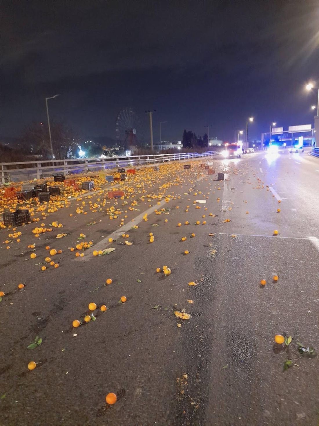 λεωφόρος Κηφισού νταλίκα πορτοκάλια