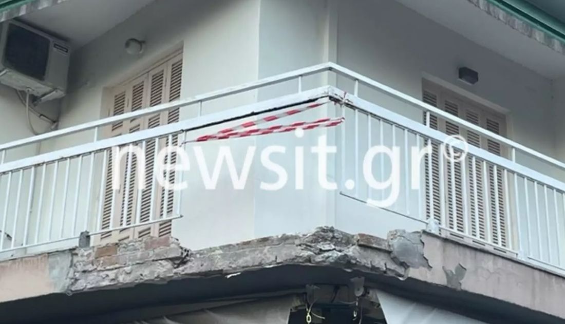 Θεσσαλονίκη: Φορτηγό προσέκρουσε σε μπαλκόνι στην περιοχή του Αγίου Παύλου