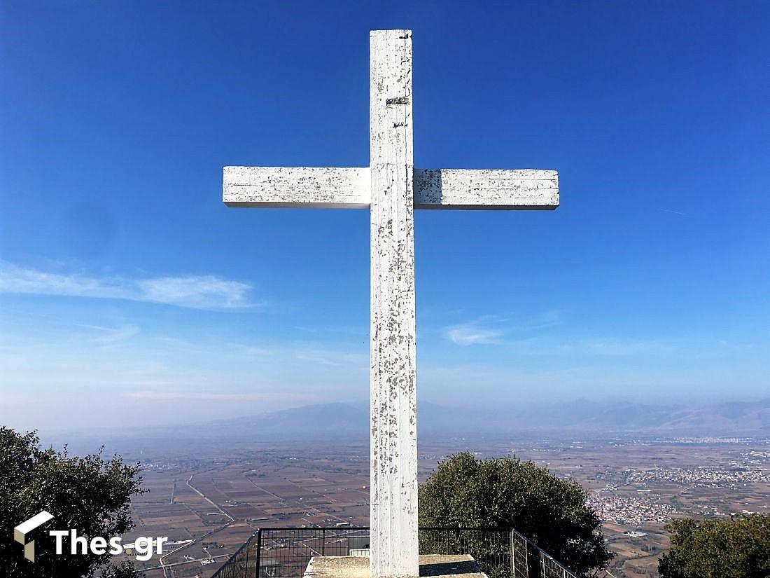 Κεφαλάρι Δράμας Δράμα χωριό σταυρός Παναγία ξωκλήσι θέα