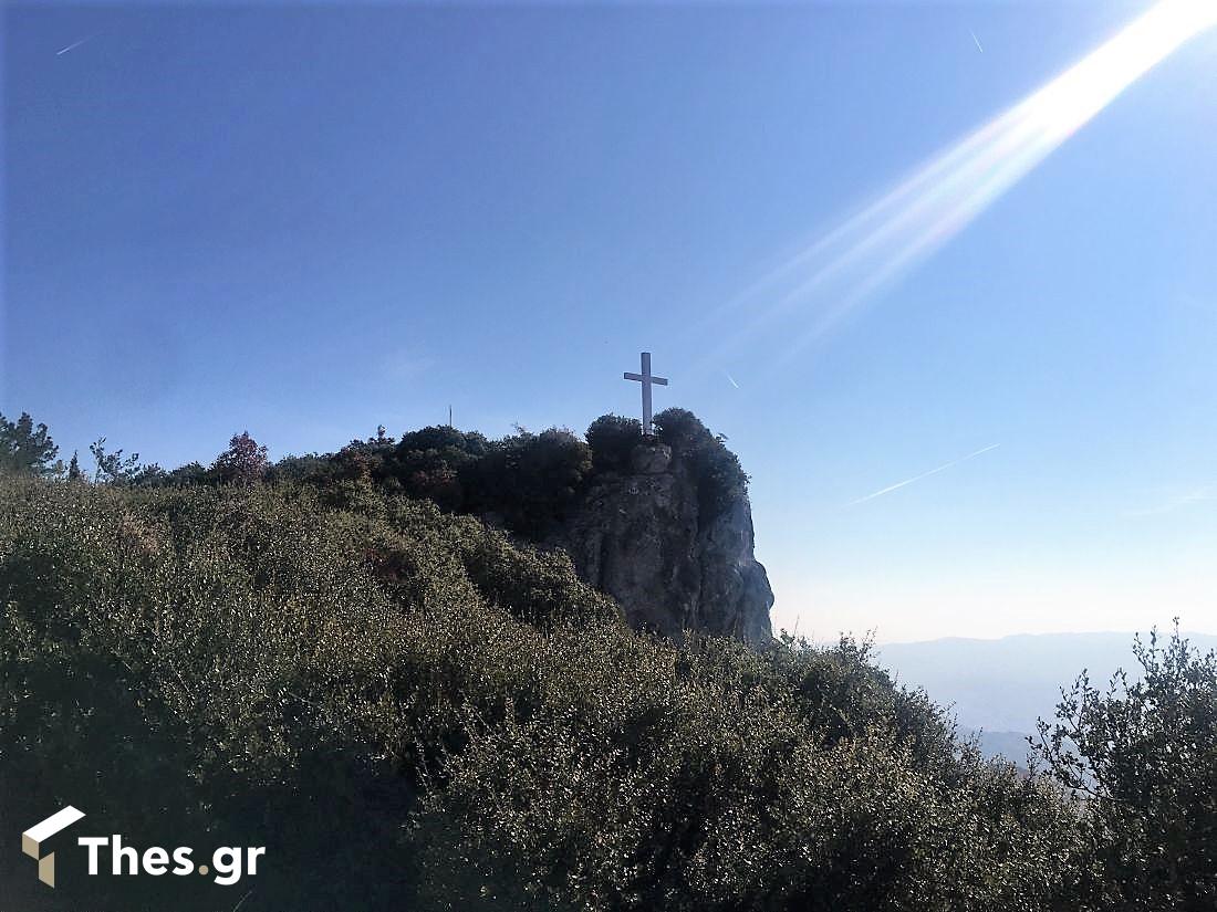 Κεφαλάρι Δράμας Δράμα χωριό σταυρός Παναγία ξωκλήσι θέα