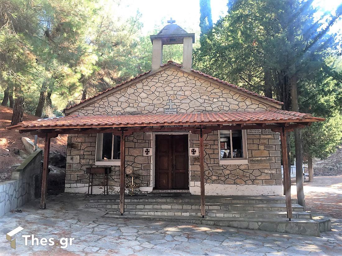 Κεφαλάρι Δράμας Δράμα χωριό βουνό ξωκλήσι Αγίου Κωνσταντίνου και Ελένης