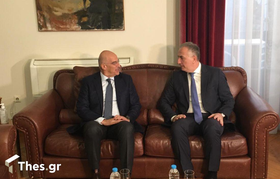 Θεσσαλονίκη συνάντηση Νίκου Δένδια - Σταύρου Καλαφάτη