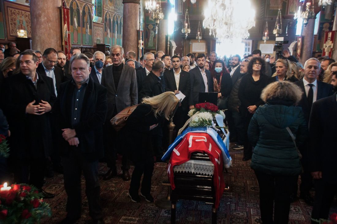 Νεκτάριος Σαντορινιός κηδεία ΣΥΡΙΖΑ