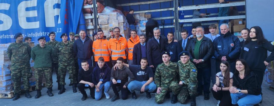 Ανθρωπιστική βοήθεια σε Τουρκία από Θεσσαλονίκη  