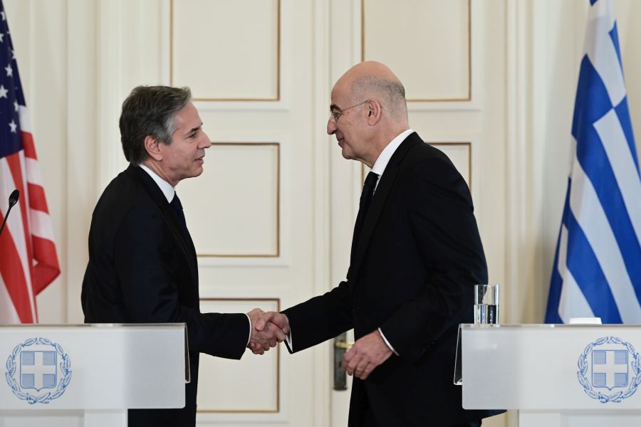 Συνάντηση Άντονι Μπλίνκεν με Νίκο Δένδια