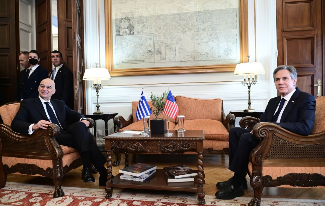 Συνάντηση Άντονι Μπλίνκεν με Νίκο Δένδια
