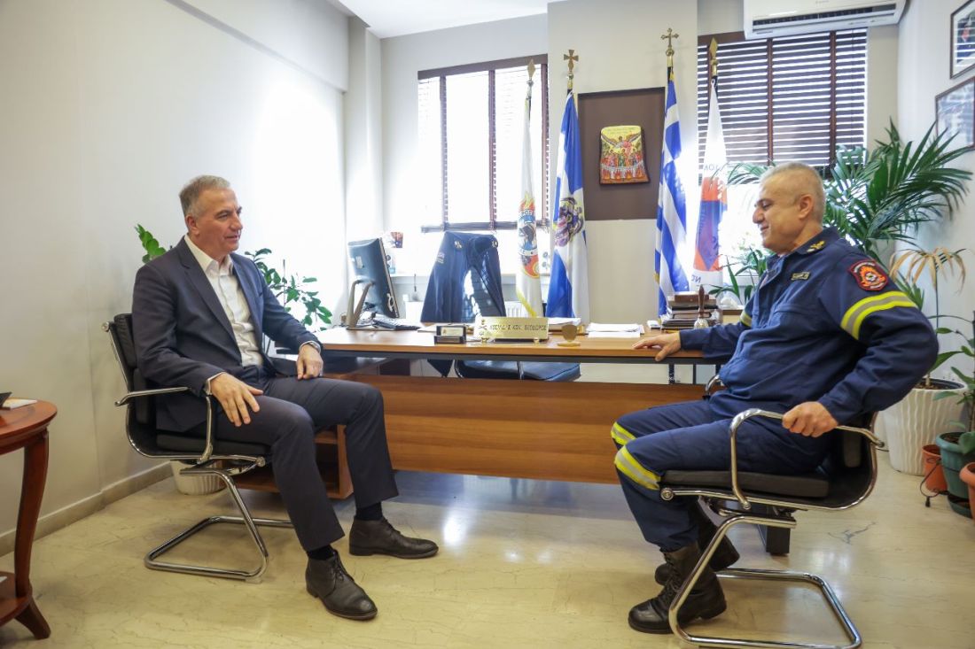 Καλαφάτης επίσκεψη Πυροσβεστική Υπηρεσία