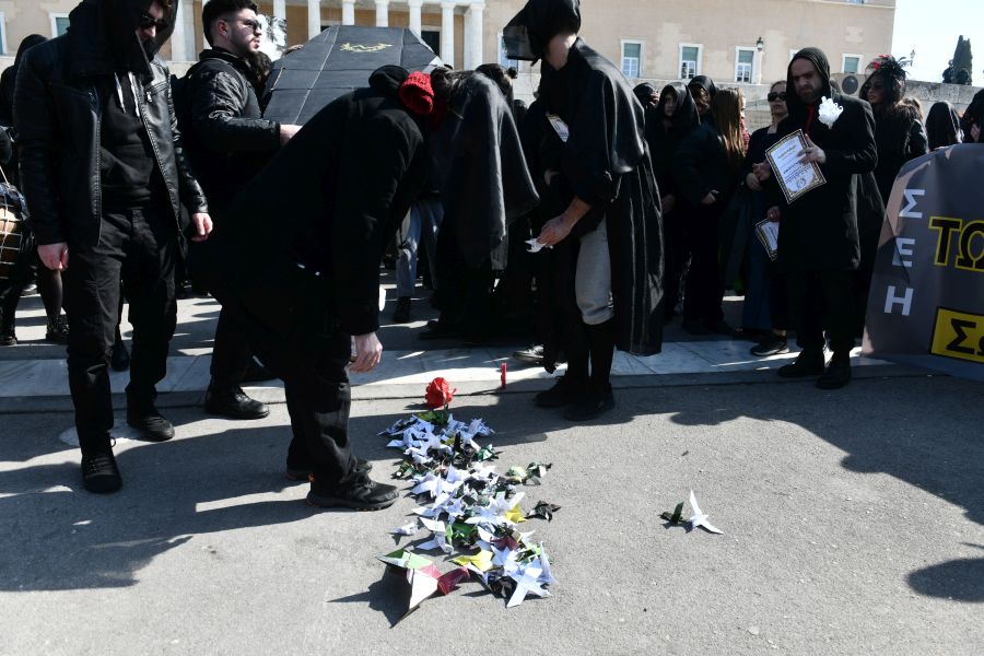 Πορεία διαμαρτυρίας καλλιτεχνών Σύνταγμα 