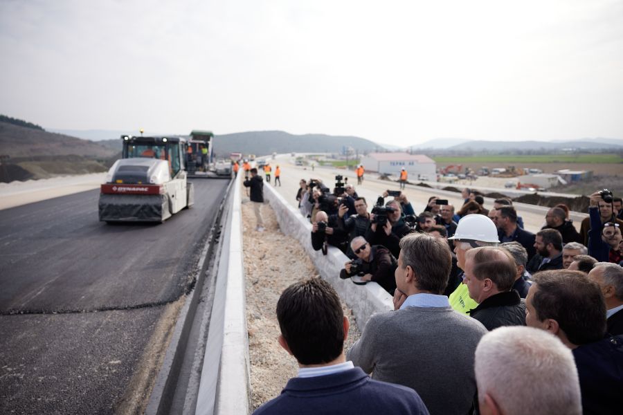 Μητσοτάκης επίσκεψη Αυτοκινητόδρομος Κεντρικής Ελλάδας Ε65