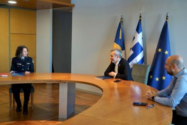 Θεσσαλονίκη: Συνάντηση Ζέρβα με τη νέα Διευθύντρια Τροχαίας (ΦΩΤΟ)