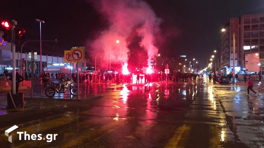 Θεσσαλονίκη διαμαρτυρία σύγκρουση τρένων