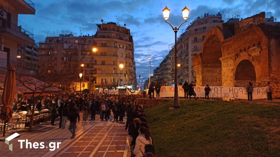 Θεσσαλονίκη συγκέντρωση τραγωδία στα Τέμπη