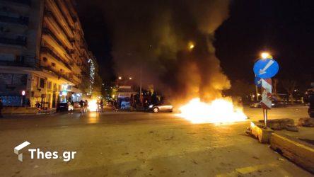 Θεσσαλονίκη: Μία σύλληψη και επτά προσαγωγές από τα επεισόδια στην πορεία για την τραγωδία των Τεμπών