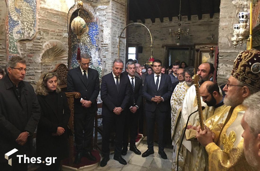 Επιμνημόσυνη δέηση Μονή Βλατάδων για φοιτητές φοιτήτριες ΑΠΘ τραγικό δυστύχημα Τέμπη