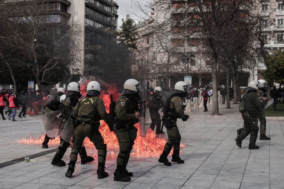 Αθήνα Τέμπη επεισόδια