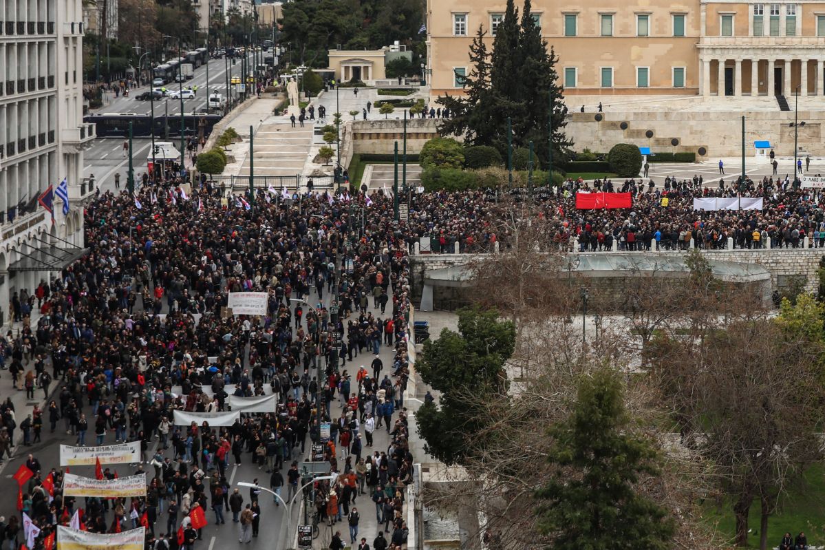 Τέμπη Αθήνα πορείες