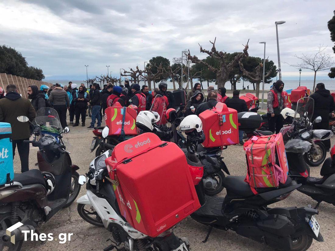 διανομείς Τέμπη Θεσσαλονίκη πορεία