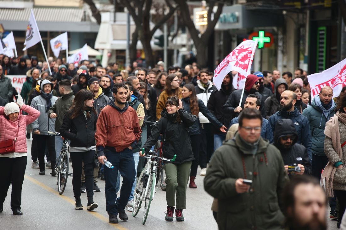 Τέμπη Θεσσαλονίκη πορεία συλλαλητήριο 