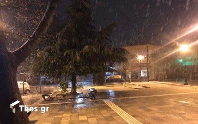 Ελαφρά χιονόπτωση γύρω από την Θεσσαλονίκη