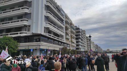 Θεσσαλονίκη: Πορεία κατά του ελλιμενισμού αμερικανικών πολεμικών πλοίων (ΦΩΤΟ)