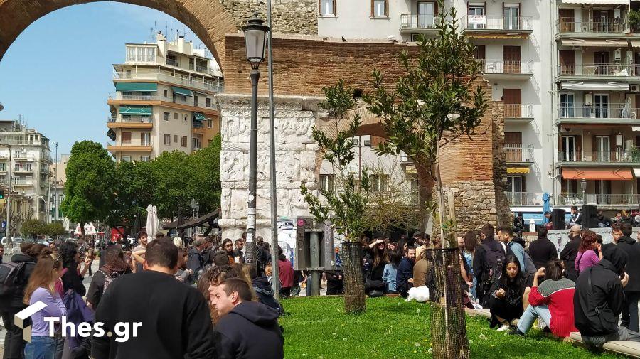 συγκέντρωση διαμαρτυρίας Καμάρα Θεσσαλονίκη