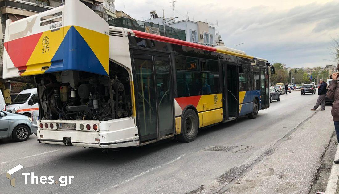 βλάβη λεωφορείο ΟΑΣΘ λεωφόρος Λαγκαδά