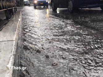 Χαλάζι Θεσσαλονίκη καιρός κακοκαιρία