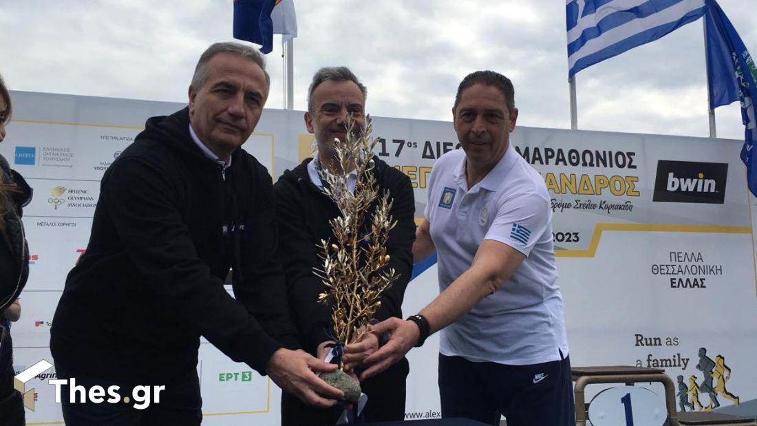 κλάδος ελιάς Διεθνής Μαραθώνιος ΜΕΓΑΣ ΑΛΕΞΑΝΔΡΟΣ