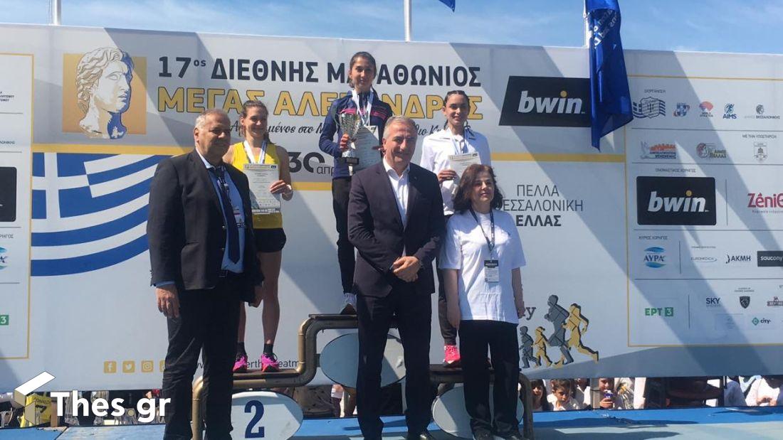 Γυναίκες 10 χλμ μαραθωνίου νικήτριες 17ος Διεθνής Μαραθώνιος Μέγας Αλέξανδρος