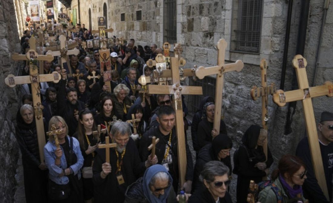 Ιεροσόλυμα αναπαράσταση διαδρομή Χριστού