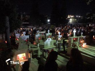 Συγκίνηση στη Ν. Μεσημβρία: Συνάντηση των επιταφίων στα νεκροταφεία (BINTEO & ΦΩΤΟ)