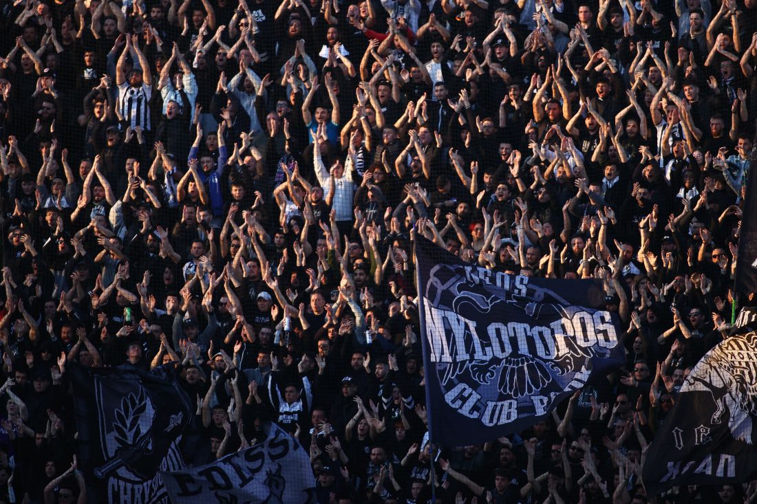 Eurokinissi ΠΑΟΚ ΑΕΚ Τούμπα κόσμος πλέι οφ play of Super League