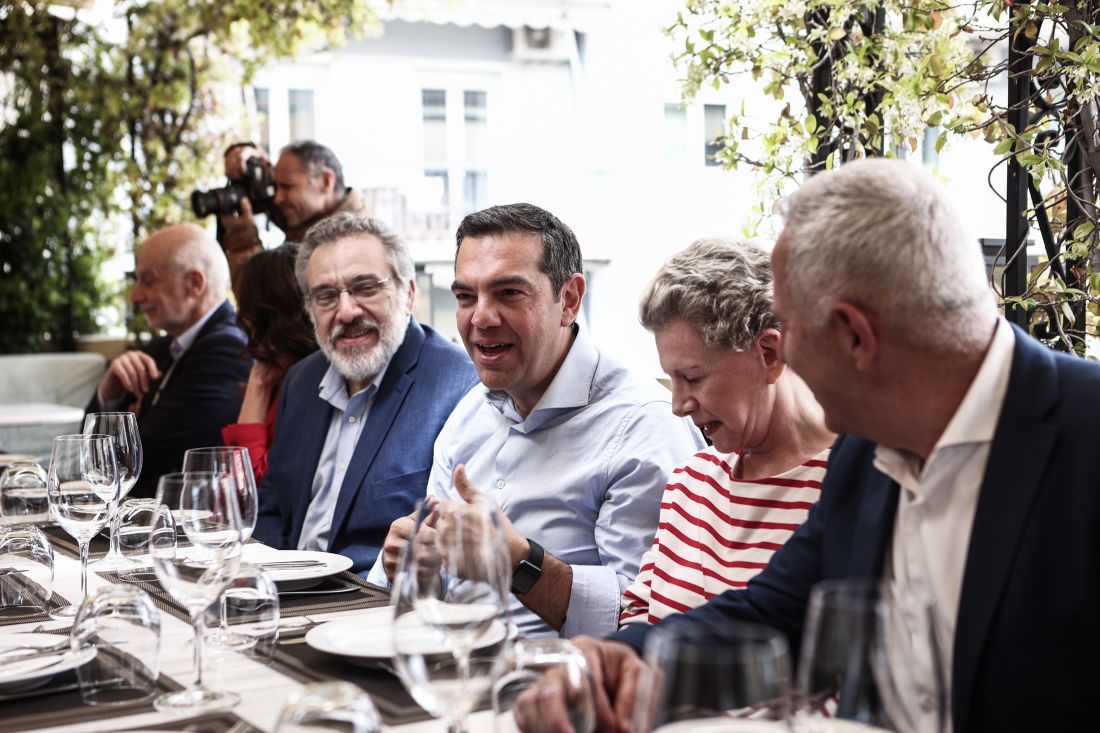 Αλέξης Τσίπρας γεύμα υποψήφιοι ψηφοδελτίου Επικρατείας