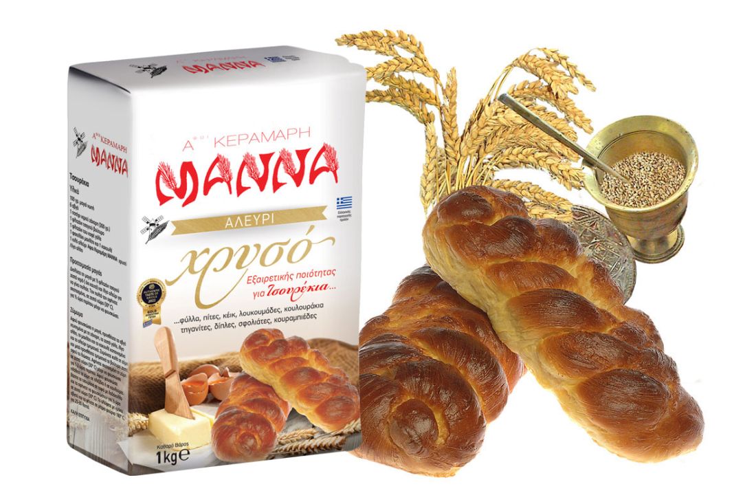 συνταγή τσουρέκια αλεύρι Μάννα Πάσχα κουζίνα 