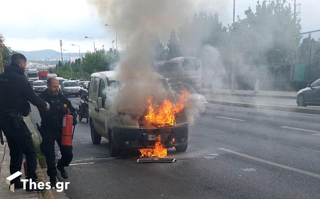Θεσσαλονίκη φωτιά αυτοκίνητο