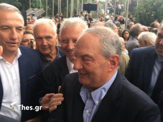 Θεσσαλονίκη: Θερμή υποδοχή Καραμανλή στο Αλεξάνδρειο (ΦΩΤΟ)