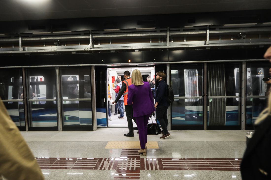 Μετρό Θεσσαλονίκης δοκιμαστικό Θεσσαλονίκη δημοσιογράφοι eurokinissi