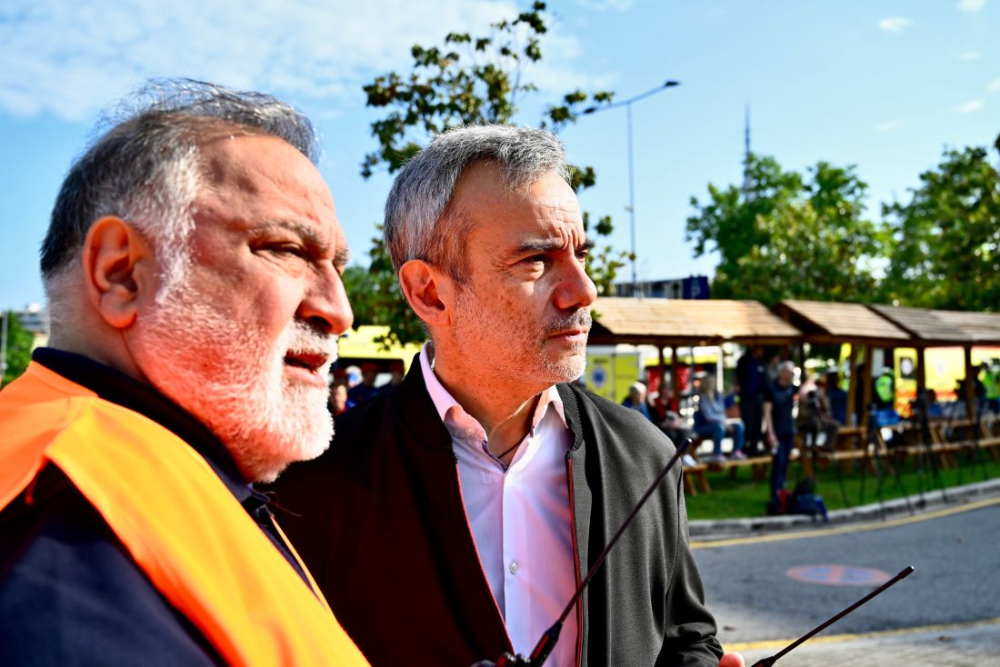 άσκηση σεισμός Θεσσαλονίκη δημαρχείο
