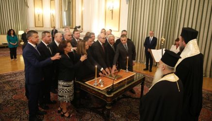 Eκλογές 2023: Ορκίστηκε η νέα υπηρεσιακή κυβέρνηση (ΦΩΤΟ)