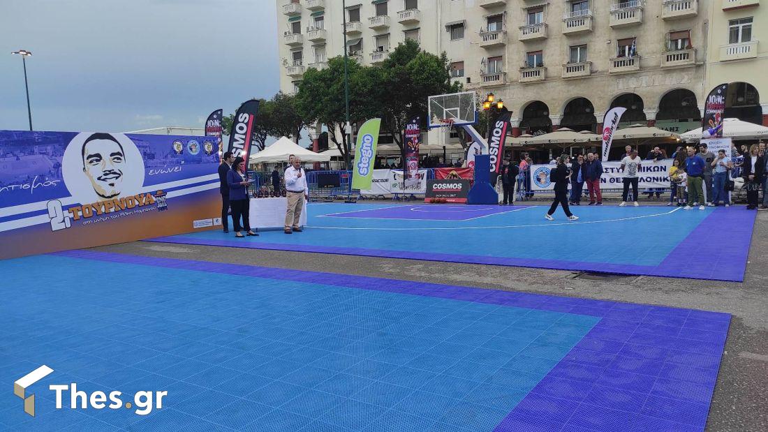 Θεσσαλονίκη τουρνουά μπάσκετ πλατεία Αριστοτέλους Αλκης Καμπανός