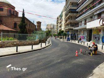 εργασίες ασφαλτόστρωσης Αγίας Σοφίας Θεσσαλονίκη