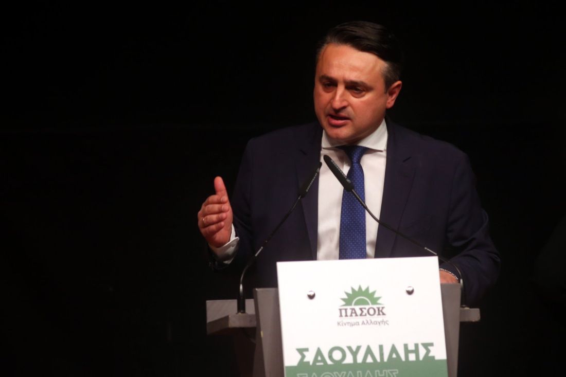 Αντώνης Σαουλίδης συγκέντρωση ΠΑΣΟΚ Υποψήφιος Βουλευτής Α' Θεσσαλονίκης 