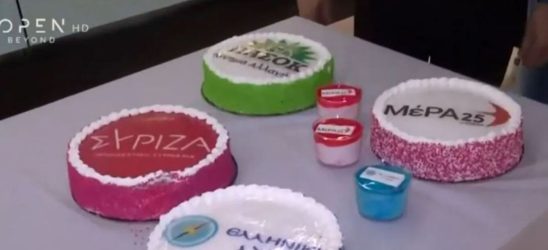 εκλογές 2023 Θεσσαλονίκη τούρτες κόμματα