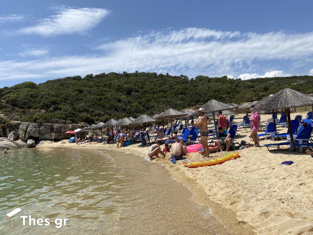 παραλία Αγριδιά Χαλκιδική