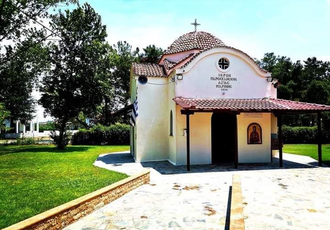 Παραλία Επανομής Επανομή εκκλησάκι Αγίας Μαρίνας
