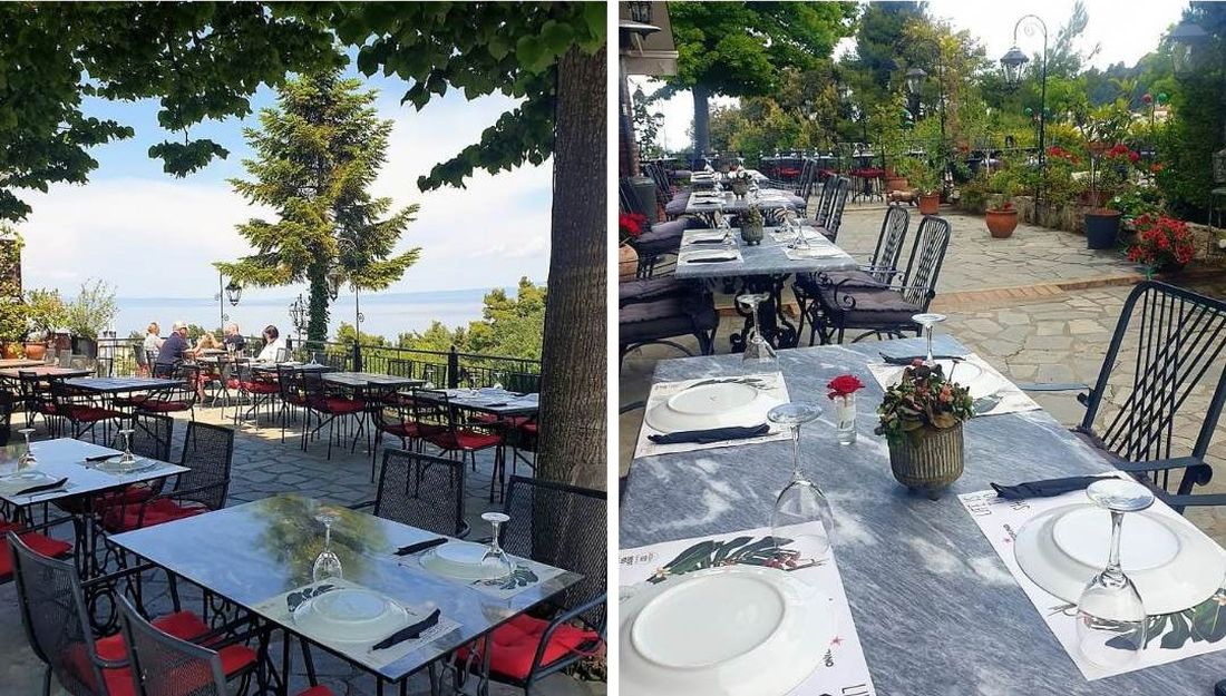 Bistro Restaurant Κρυοπηγή Χαλκιδική φαγητό καφές ποτό εστίαση τουρισμός θέα