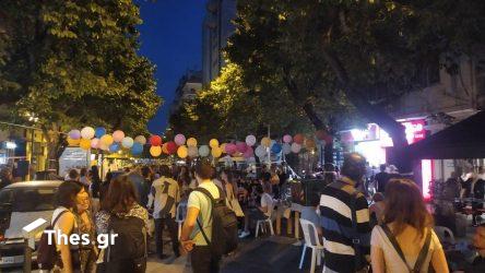 Θεσσαλονίκη: Κοσμοσυρροή στην Αλεξάνδρου Σβώλου για το “Δείπνο της Ανοιξης” (ΦΩΤΟ)