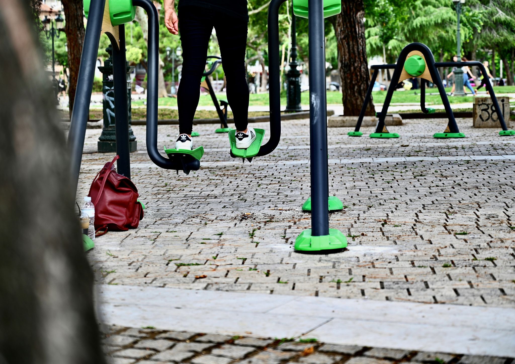 υπαίθριο γυμναστήριο πλατεία Αρχαίας Αγοράς